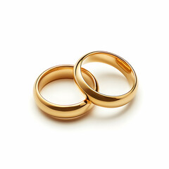 Elegant Golden Wedding Rings Symbolizing Love and Commitment