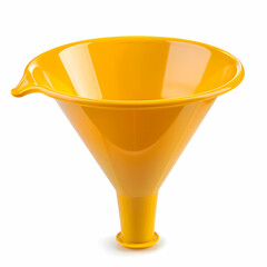 Bright Yellow Funnel for Kitchen or Workshop Use, Versatile Tool