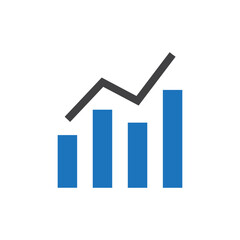 business graph color icon