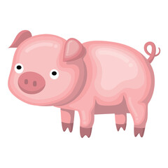 cute pig illustration