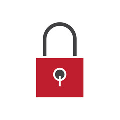 lock and key color icon