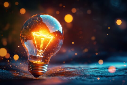 Idea mapping design with light bulb icons, inspiration web structure