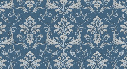 Silvered Damask Dreams AI Generated