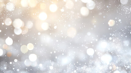 Obraz premium A luxurious silver glitter texture layered on a silver background, creating a sleek, sparkling, and monochrome look—ideal for elegant, festive, or minimalist design themes.