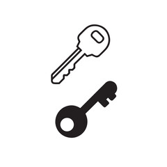This silver vector illustration shows a set of keys, a vital tool representing security to open a house door