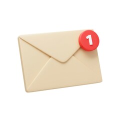 New email notification inbox message unread communication concept icon