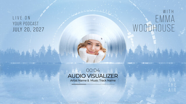 Winter Vinyl Audio Visualizer