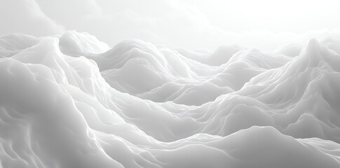 Obraz premium White Mountain Landscape Abstract