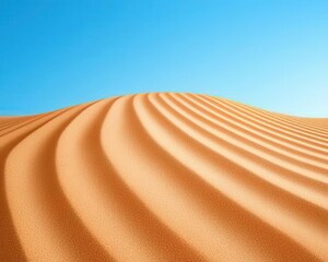 Naklejka premium Stunning contrast of light and shadow, majestic dunes with sharp, windsculpted ripples