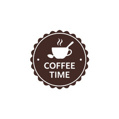 This brown vector design features a set of hot coffee labels for your coffee or restaurant, showcasing espresso, cappuccino, and other coffee drinks