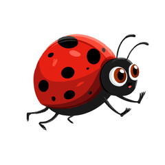 Obraz premium A charming illustration of a ladybug