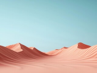 Majestic desert horizon with endless dunes, ripples creating mesmerizing textures across the landscape
