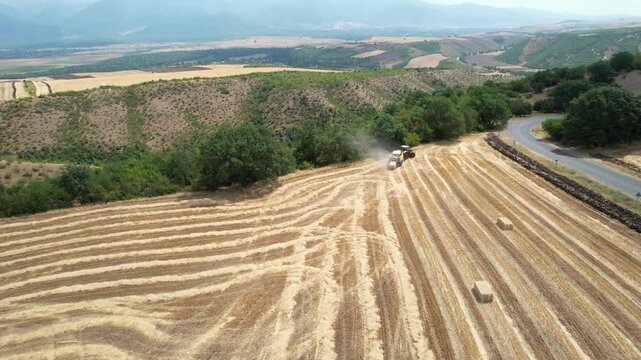 Harvest keeping view from above
