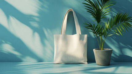 Showcase your branding in style with this high-quality tote bag mockup