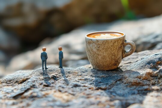 Coffee Break Miniature Figures Latte.