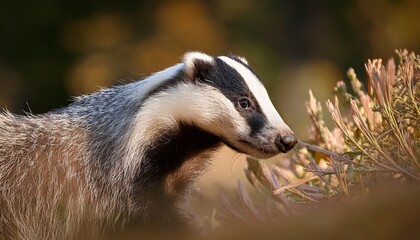 badger close up meles meles