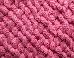 pink wool knitted pattern with diamond shapes texture background
