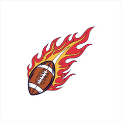 Blazing American Football Logo