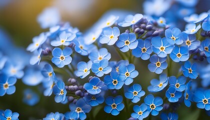 blue forget me not flowers