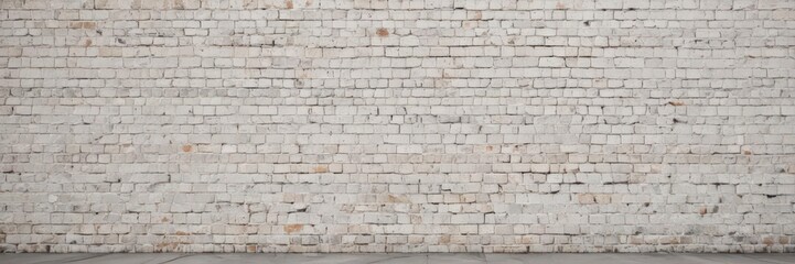 Obraz premium Weathered white brick wall, rough texture, grunge detail , industrial, wall