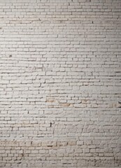 Obraz premium Weathered white brick wall, rough texture, grunge detail, old, white brick wall, weathered