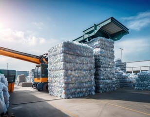 plastic bag recycling process industrial machines sorting and shredding polyethylene waste