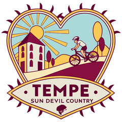 Naklejka premium Tempe Sun Devil Country