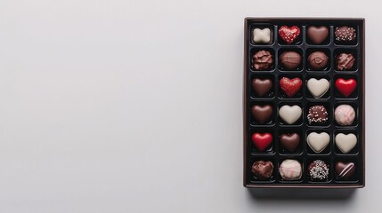 Aromatic Assortment of Gourmet Chocolates in Elegant Box
