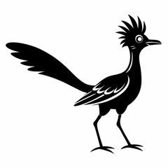 Elegant Roadrunner Silhouette Design
