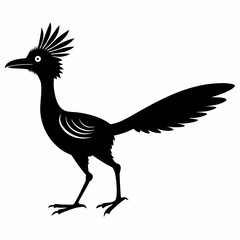 Elegant Roadrunner Silhouette Design