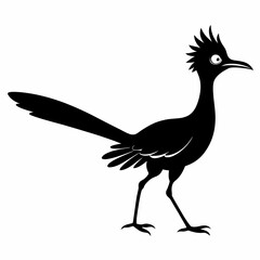 Elegant Roadrunner Silhouette Design