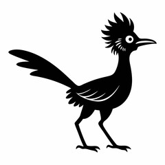 Elegant Roadrunner Silhouette Design