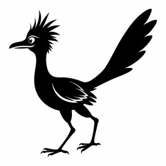 Elegant Roadrunner Silhouette Design