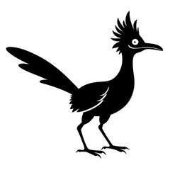 Fototapeta premium Elegant Roadrunner Silhouette Design