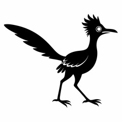 Elegant Roadrunner Silhouette Design