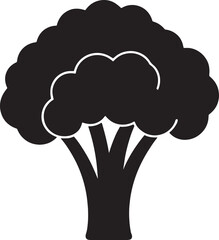 Broccoli  vector icon, simple and clean icon on white background
