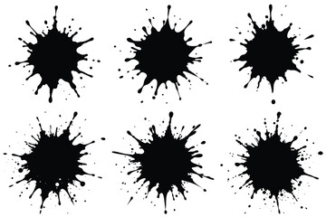 Abstract Ink Splatter Composition, ink splash collection
