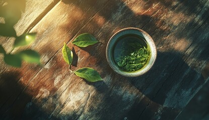 Obraz premium Zen garden tea ceremony