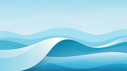 Serene ocean waves abstract art calming blue shades peaceful maritime design