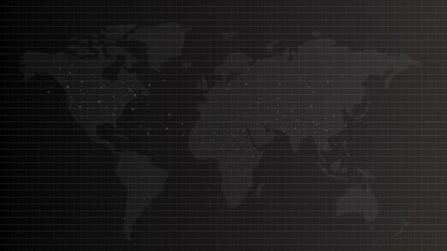 black grey dark gradient bright color world map earth animated dynamic data global background backdrop