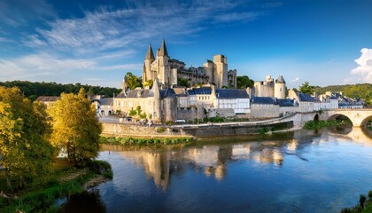 Fototapeta premium saumur pays de la loire france