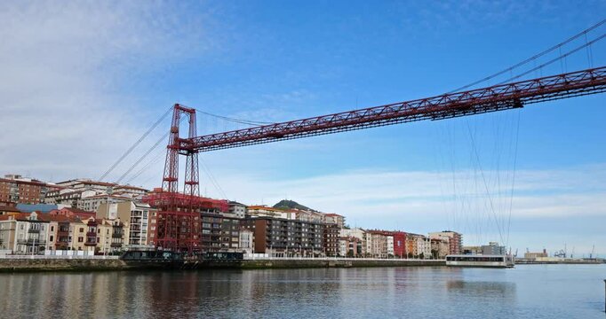 Vizcaya Bridge, Getxo suburd, Bilbao, Basque country, Spain.