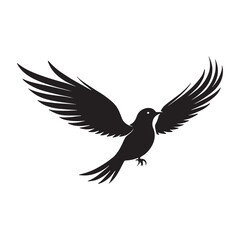 Fototapeta premium A Stylized Bird Flight Silhouette