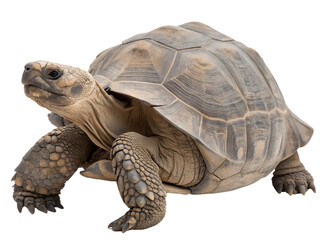 Obraz premium Tortoise in Natural Habitat Isolate on transparent background cutout, PNG file, Cutout file