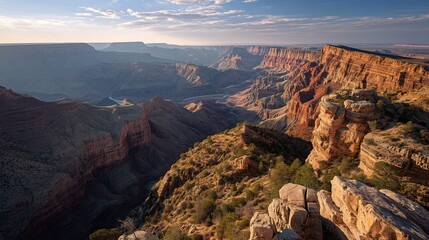 Sunset over the Grand Canyon, landscape 