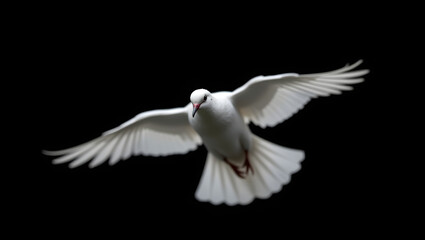 White Dove Flying