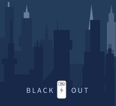 Blackout Cityscape Illustration