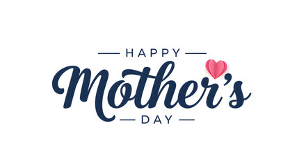 Happy mother's day card template design vector illustration greeting mothers day celebration love
