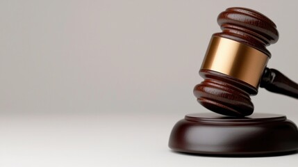 Wooden gavel, symbol of justice