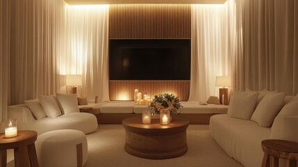 Fototapeta premium Luxurious spa relaxation area